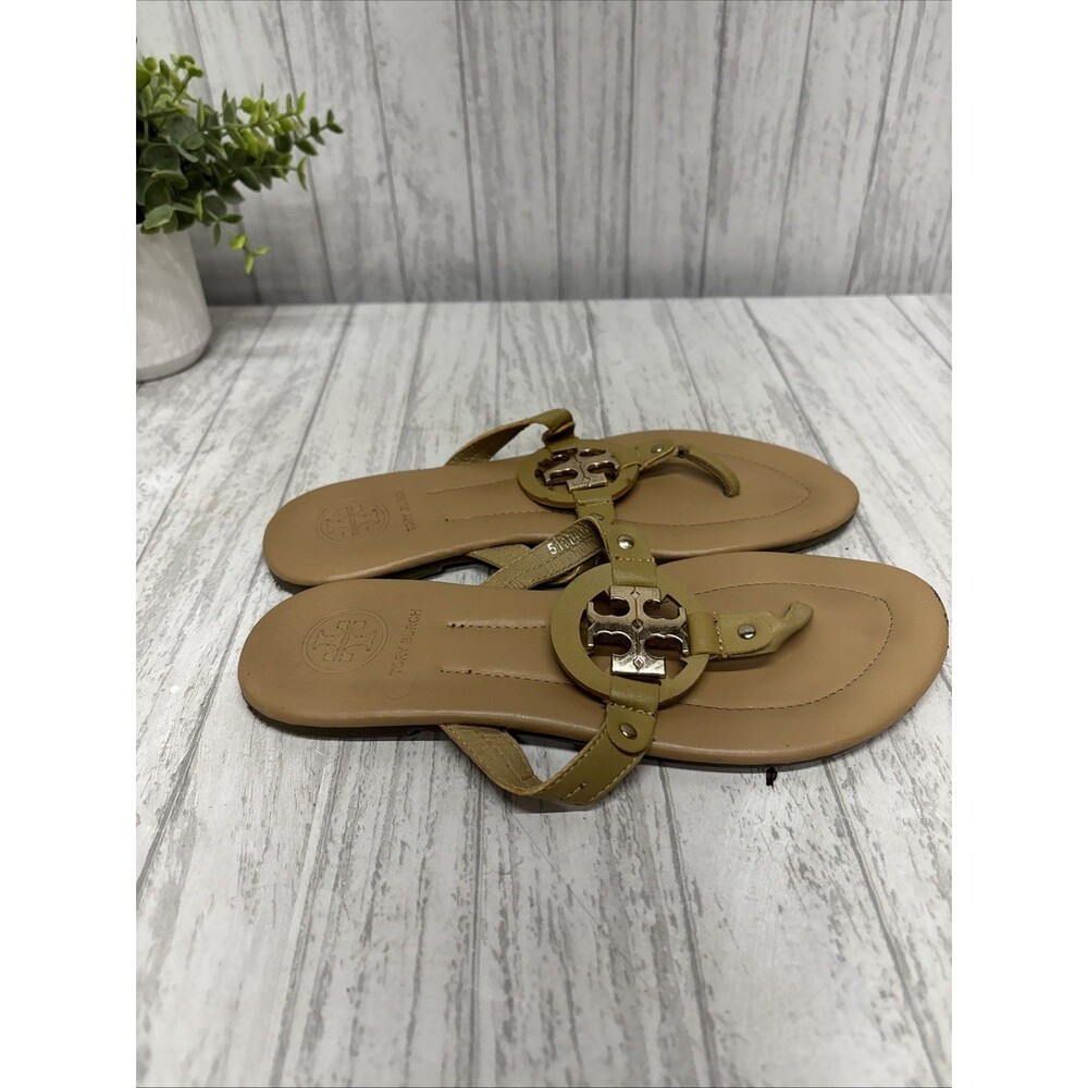 Womens Size 8 Tory Burch Miller Sandals Tan